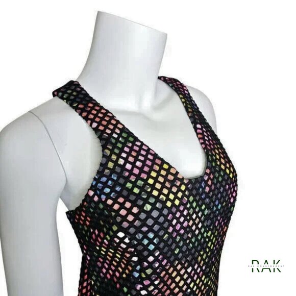 TRINA TURK "Renita" Multi-Colored Floral Netted Overlay Dress | Size S - Picture 3 of 5